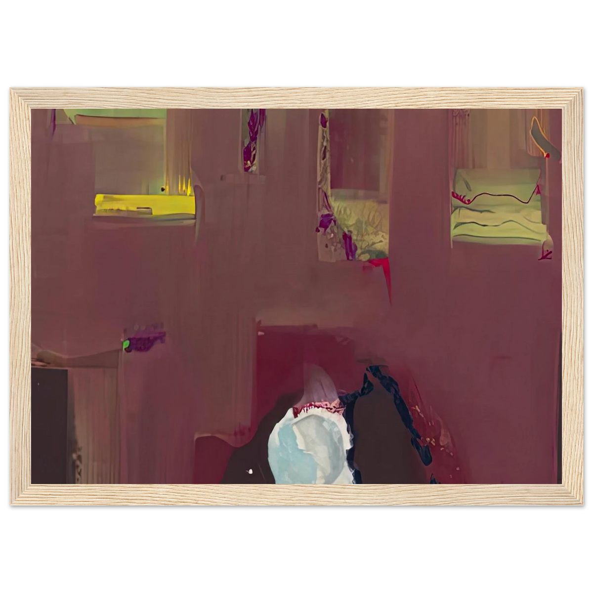 Yin Yang, 1990- Framed Poster | Helen Frankenthaler Framed Prints Wall Art | Frankenthaler Helen