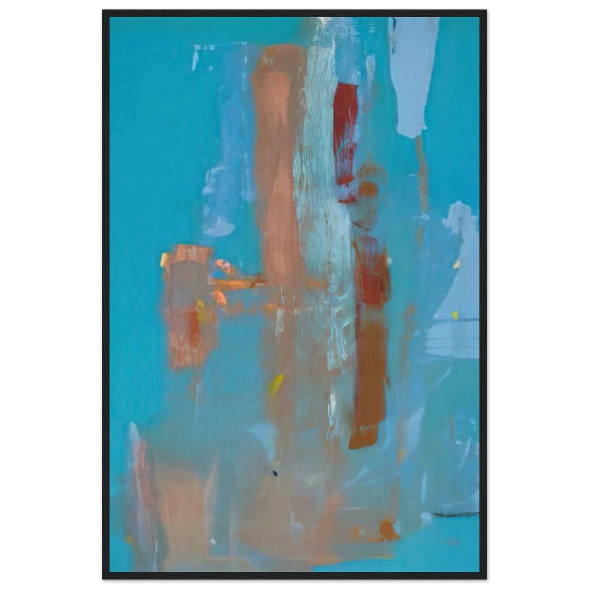 In on Blue - 1976 Framed Poster | Helen Frankenthaler Framed Prints Wall Art | Frankenthaler Helen