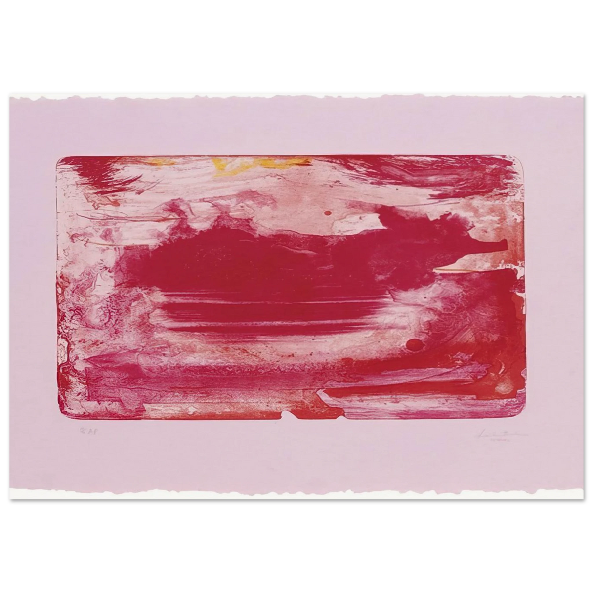 The Red Sea - 1982 Poster | Helen Frankenthaler Poster | Frankenthaler Helen