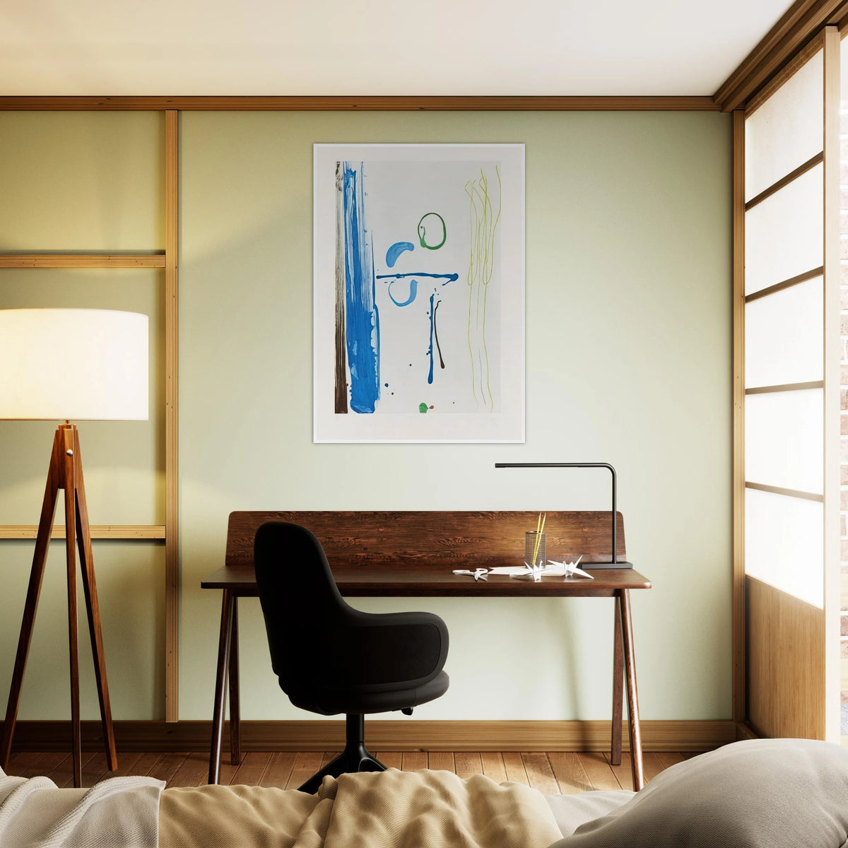 Sunshine After Rain - 1987 Framed Poster | Helen Frankenthaler Framed Prints Wall Art | Frankenthaler Helen
