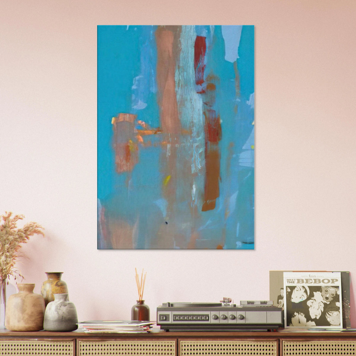 In on Blue - 1976 Canvas | Helen Frankenthaler Canvas | Frankenthaler Helen