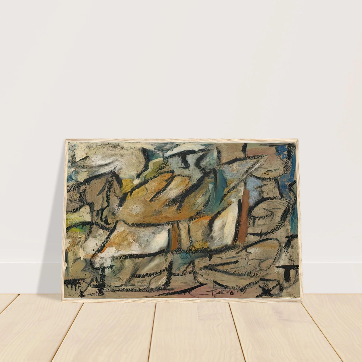 August Weather, 1951- Framed Poster | Helen Frankenthaler Framed Prints Wall Art | Frankenthaler Helen