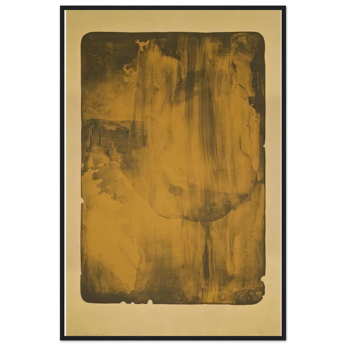 Bronze Smoke - 1978 Framed Poster | Helen Frankenthaler Framed Prints Wall Art | Frankenthaler Helen