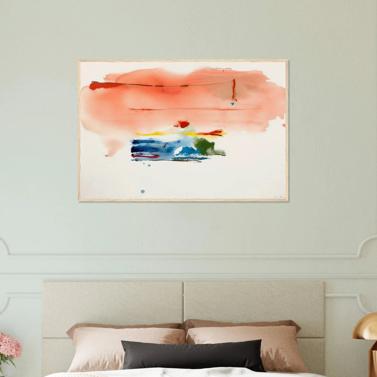 Santa Fe II - 1986 Framed Poster | Helen Frankenthaler Framed Prints Wall Art | Frankenthaler Helen
