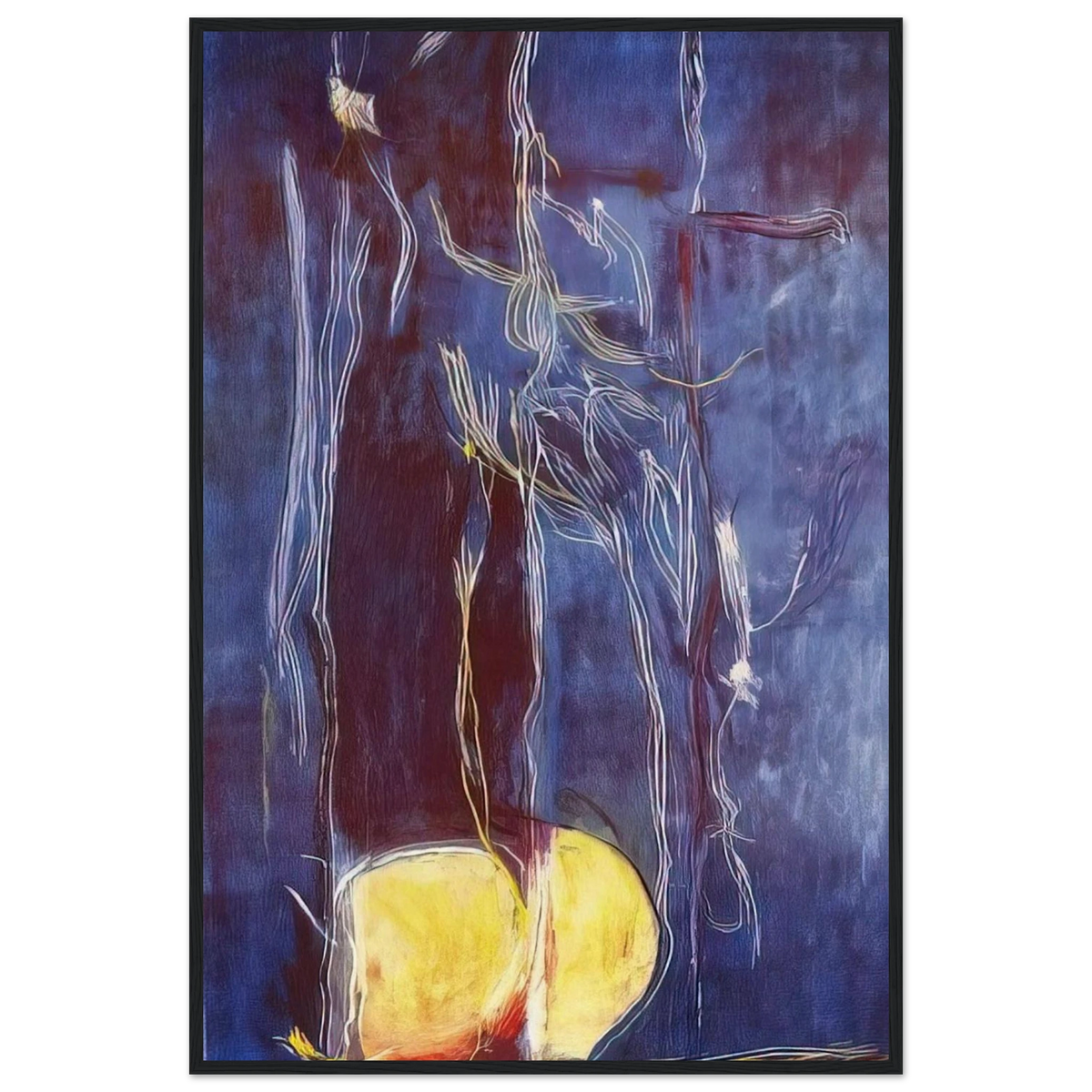 All About Blue - 1994 Framed Poster | Helen Frankenthaler Framed Prints Wall Art | Frankenthaler Helen
