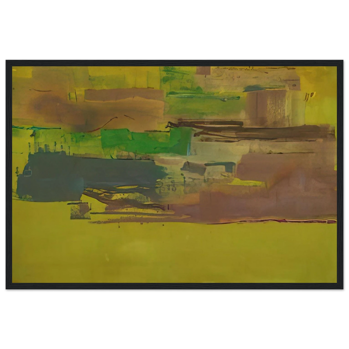 August Deep - 1978 Framed Poster | Helen Frankenthaler Framed Prints Wall Art | Frankenthaler Helen