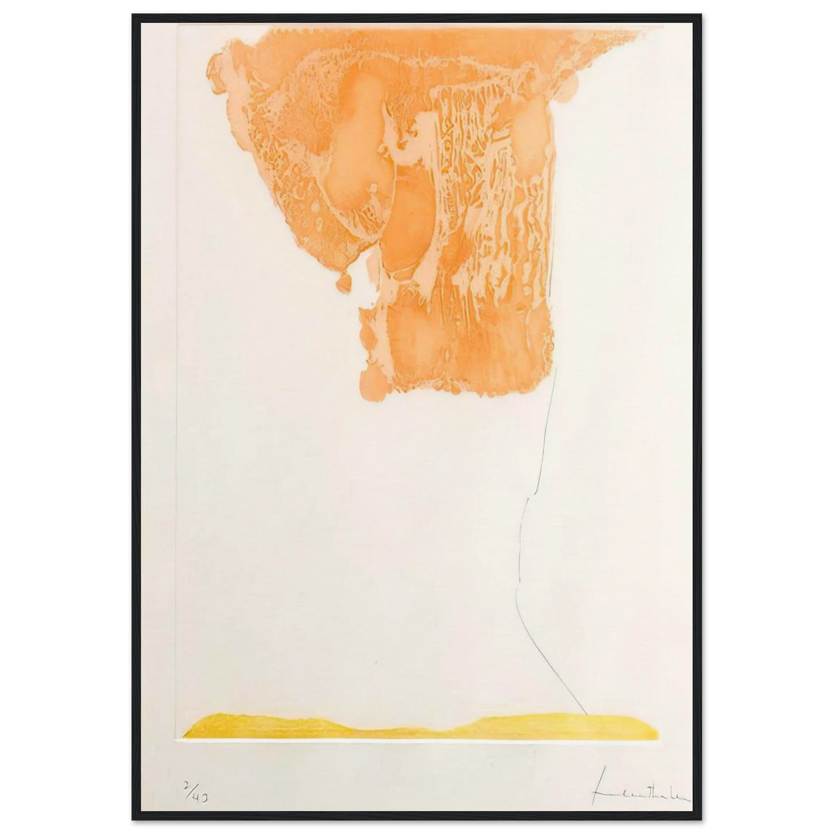 Pranzo Italiano - 1973 Framed Poster | Helen Frankenthaler Framed Prints Wall Art | Frankenthaler Helen