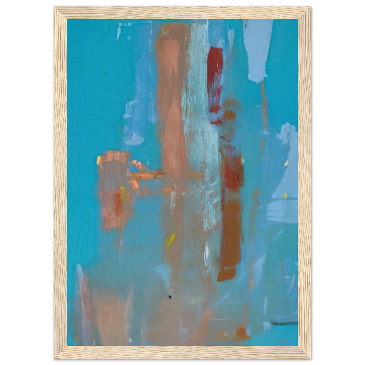 In on Blue - 1976 Framed Poster | Helen Frankenthaler Framed Prints Wall Art | Frankenthaler Helen