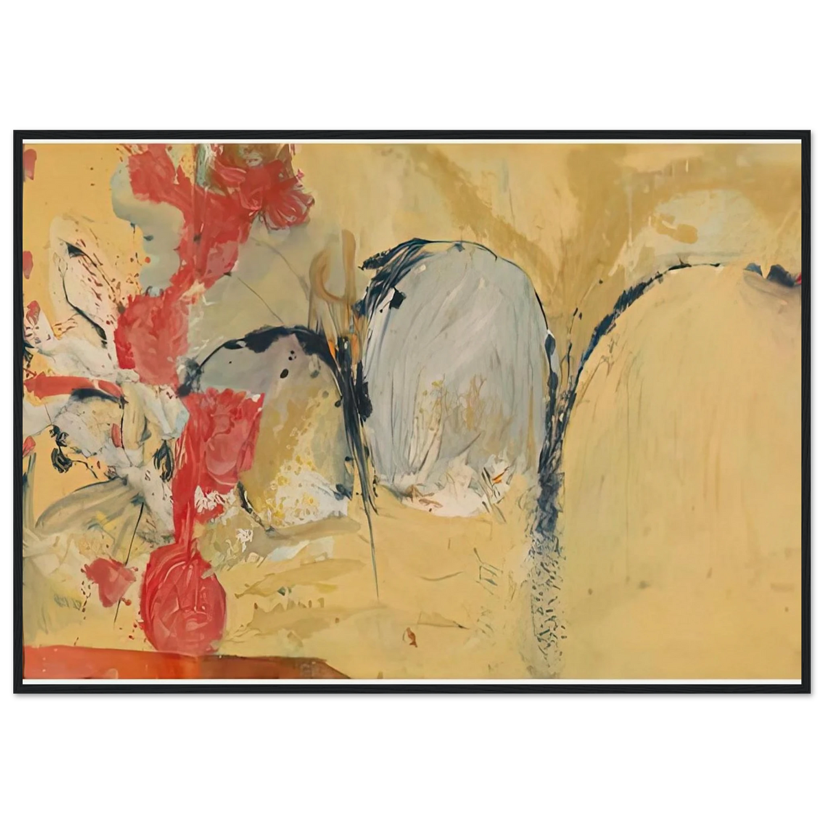 Large Abstract Still Life, 1951- Framed Poster | Helen Frankenthaler Framed Prints Wall Art | Frankenthaler Helen