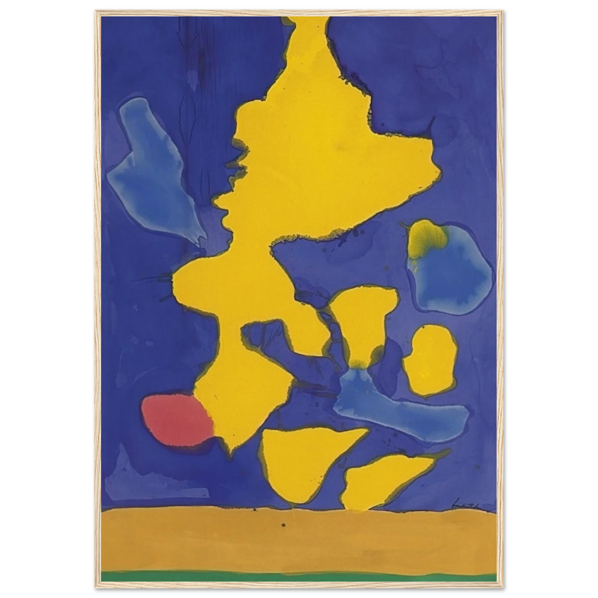 Saturn Revisited - 1964 Framed Poster | Helen Frankenthaler Framed Prints Wall Art | Frankenthaler Helen