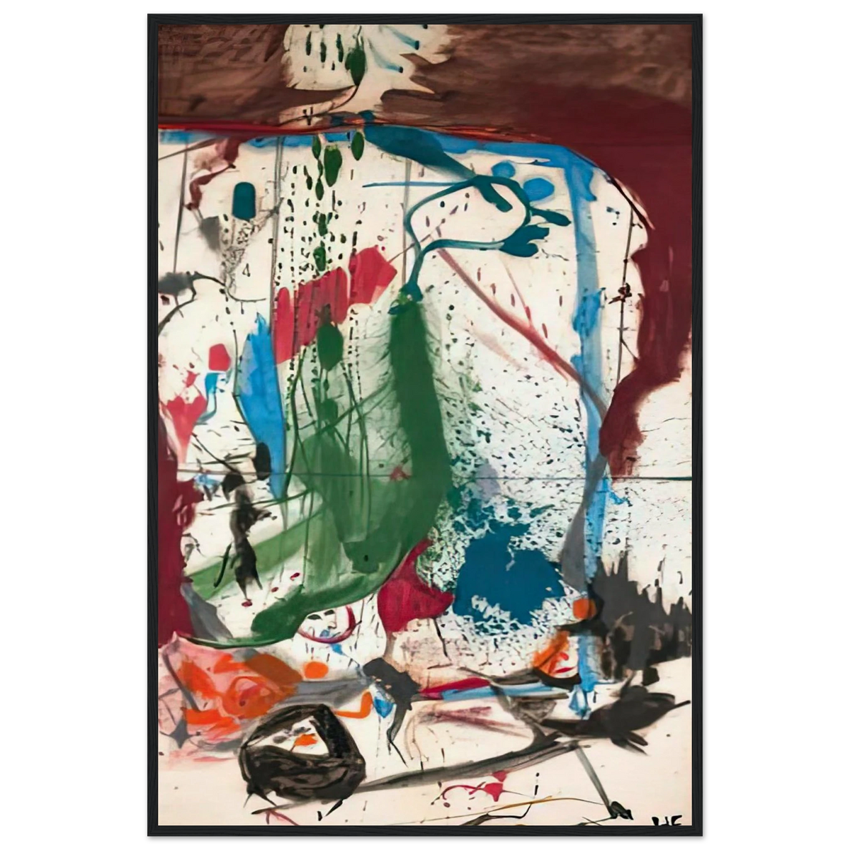 Las Mayas, 1958- Framed Poster | Helen Frankenthaler Framed Prints Wall Art | Frankenthaler Helen