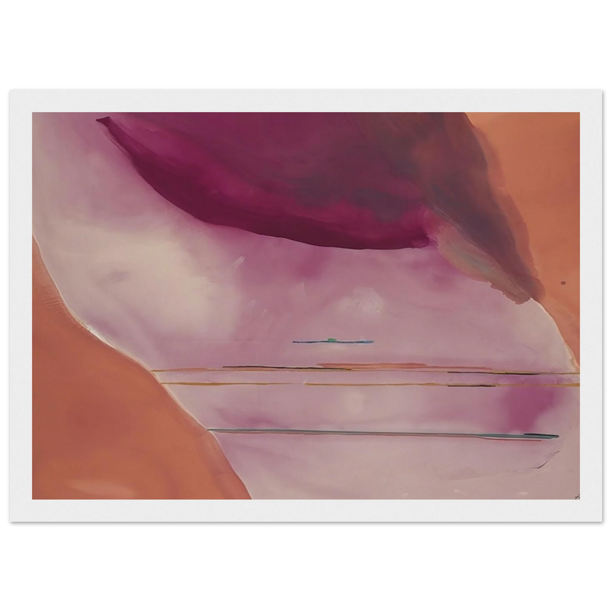 Pendulum - 1972 Framed Poster | Helen Frankenthaler Framed Prints Wall Art | Frankenthaler Helen