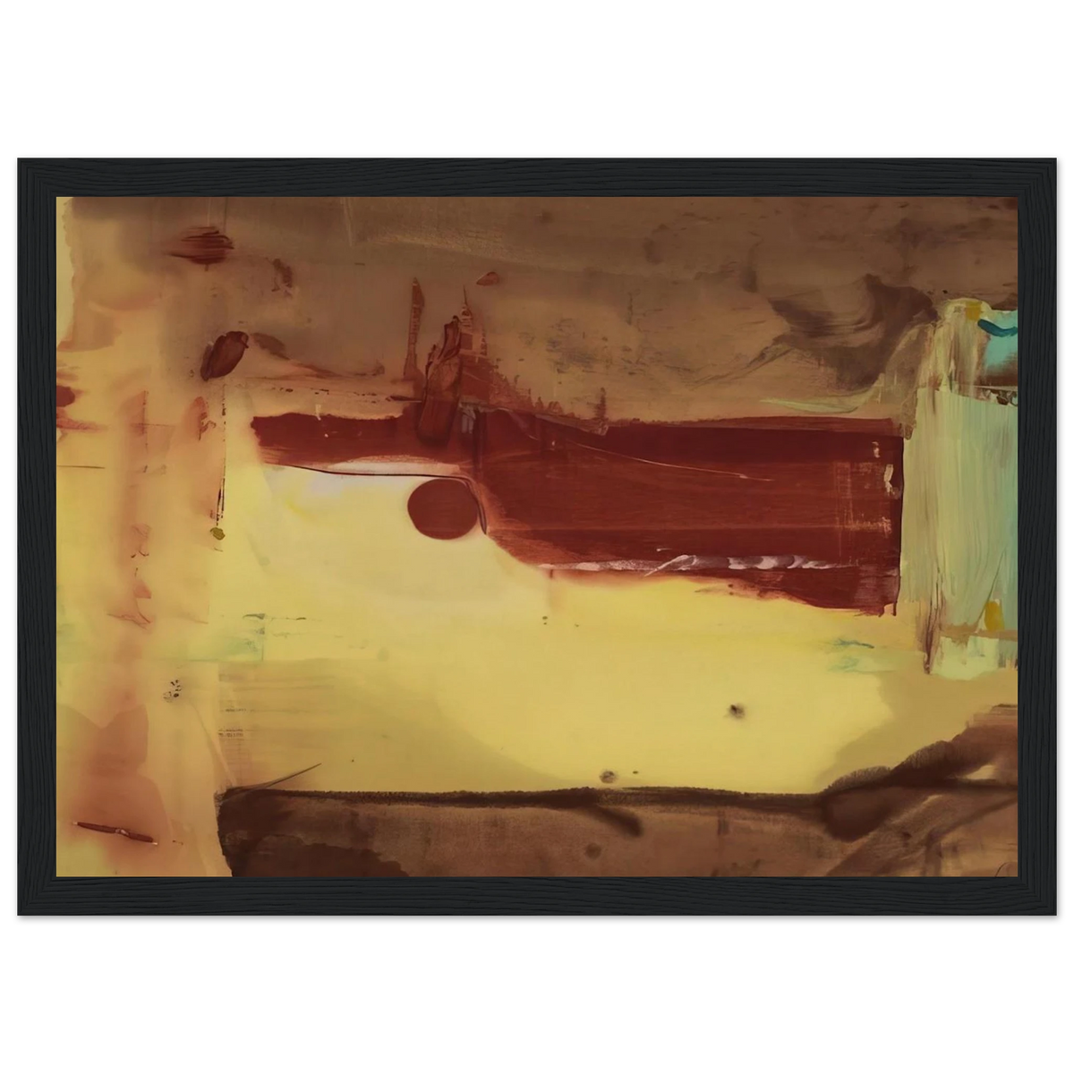 Desert Pass - 1976 Framed Poster | Helen Frankenthaler Framed Prints Wall Art | Frankenthaler Helen