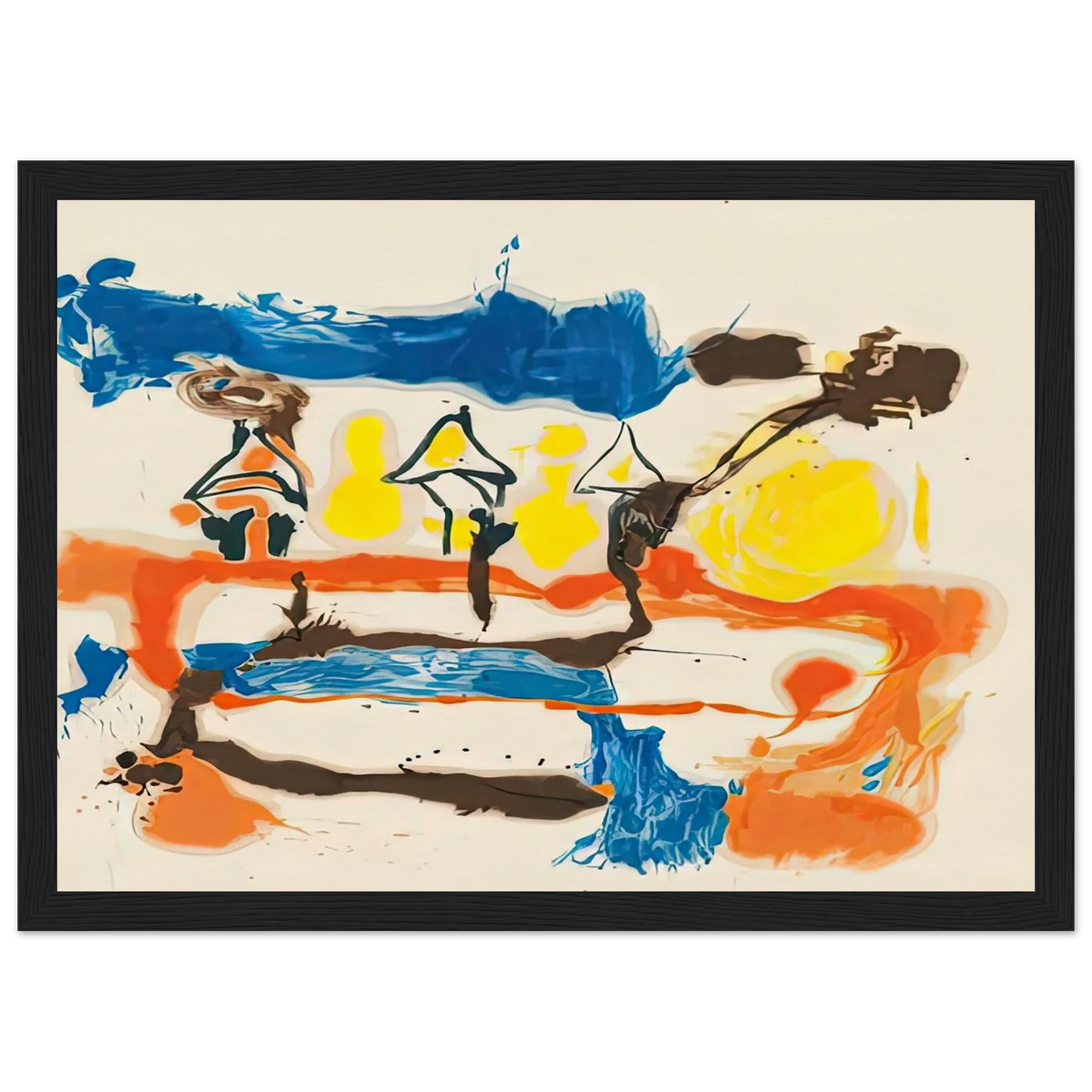 Fable, 1961- Framed Poster | Helen Frankenthaler Framed Prints Wall Art | Frankenthaler Helen