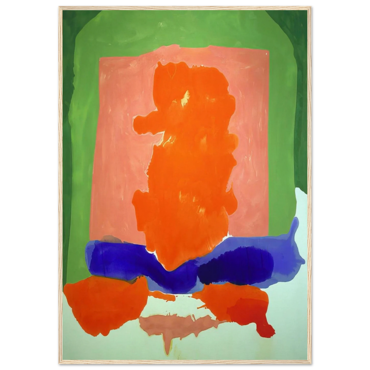 Small s Paradise - 1964 Framed Poster | Helen Frankenthaler Framed Prints Wall Art | Frankenthaler Helen