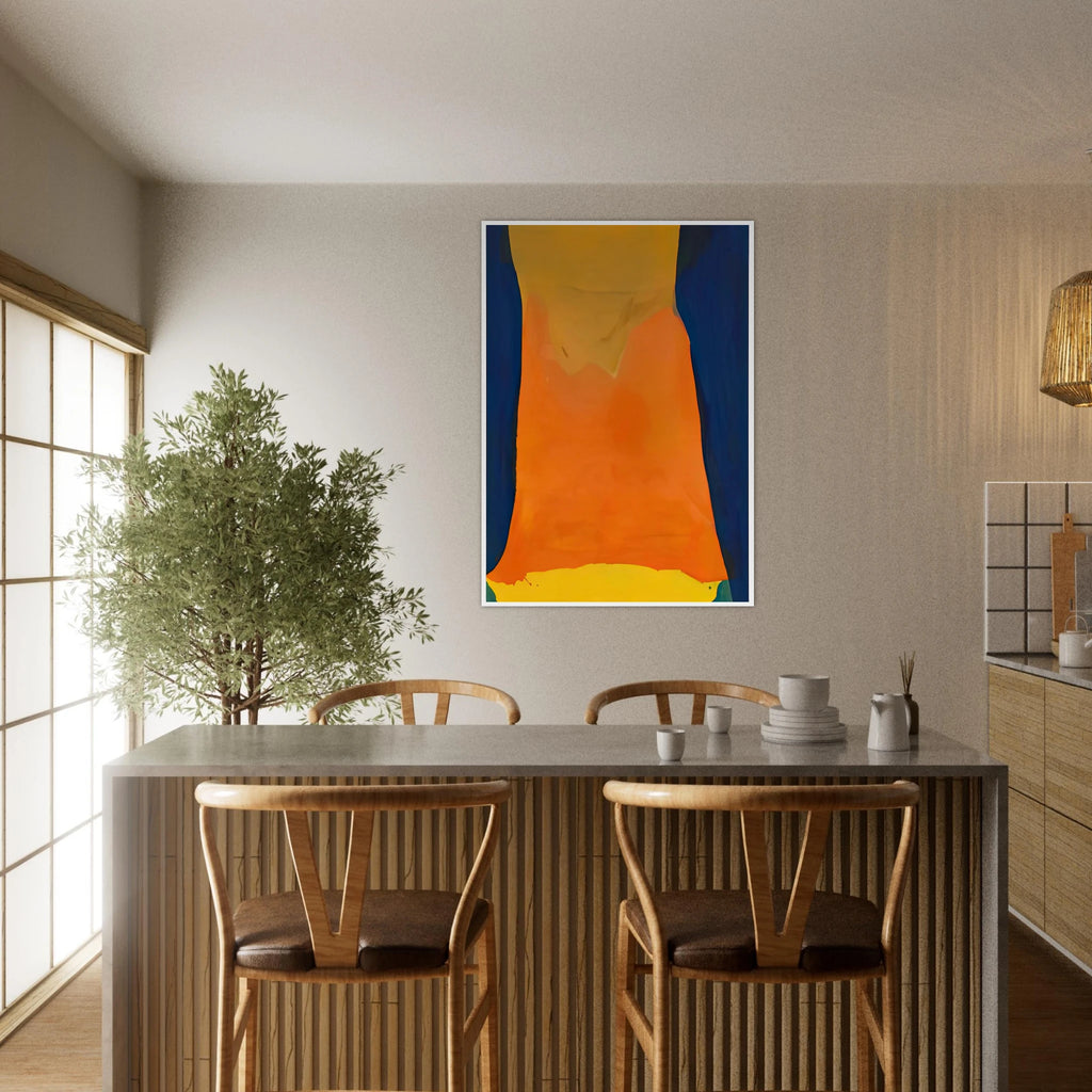 Orange Mood, 1963-64- Framed Poster | Helen Frankenthaler Framed Prints Wall Art | Frankenthaler Helen