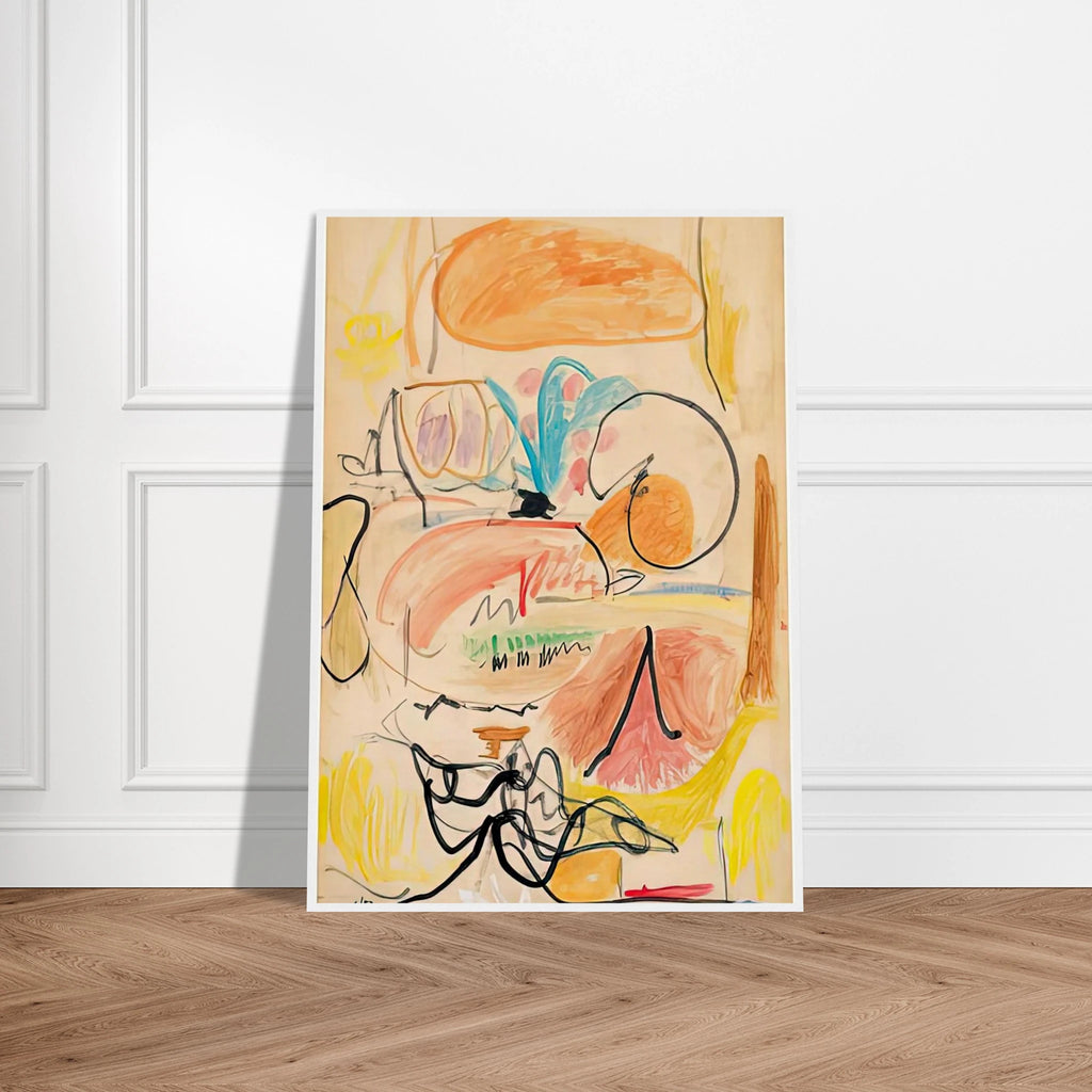 Window Shade No. 1, 1952- Framed Poster | Helen Frankenthaler Framed Prints Wall Art | Frankenthaler Helen