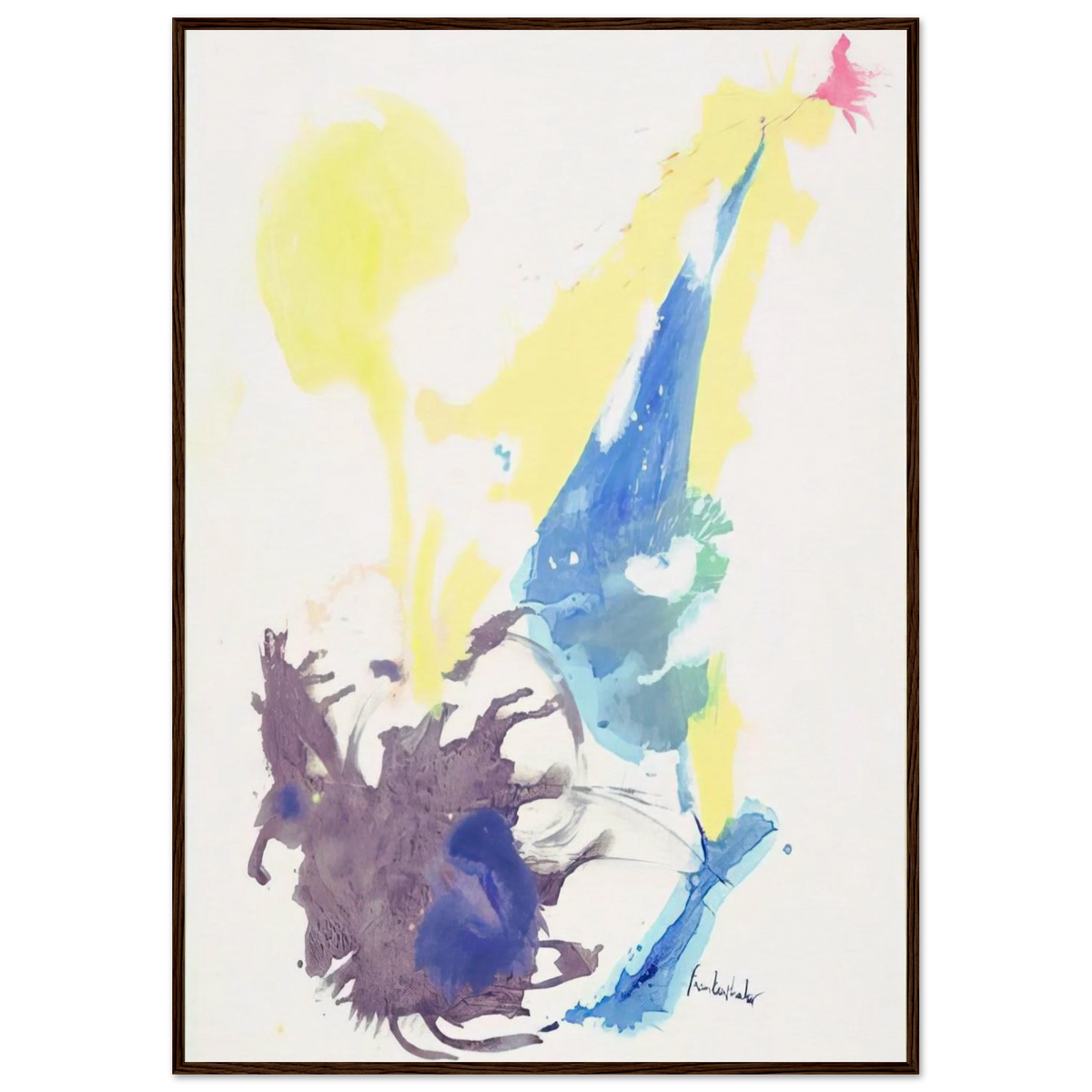 Moving Day - 1961 Framed Poster | Helen Frankenthaler Framed Prints Wall Art | Frankenthaler Helen