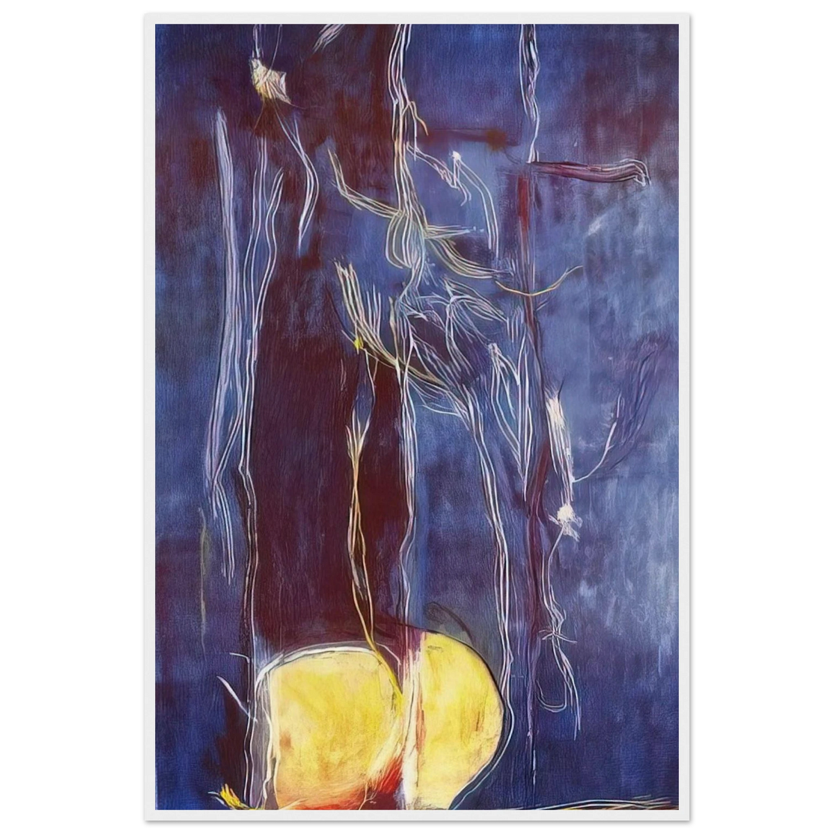 All About Blue - 1994 Framed Poster | Helen Frankenthaler Framed Prints Wall Art | Frankenthaler Helen