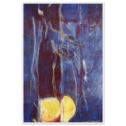 All About Blue - 1994 Framed Poster | Helen Frankenthaler Framed Prints Wall Art | Frankenthaler Helen