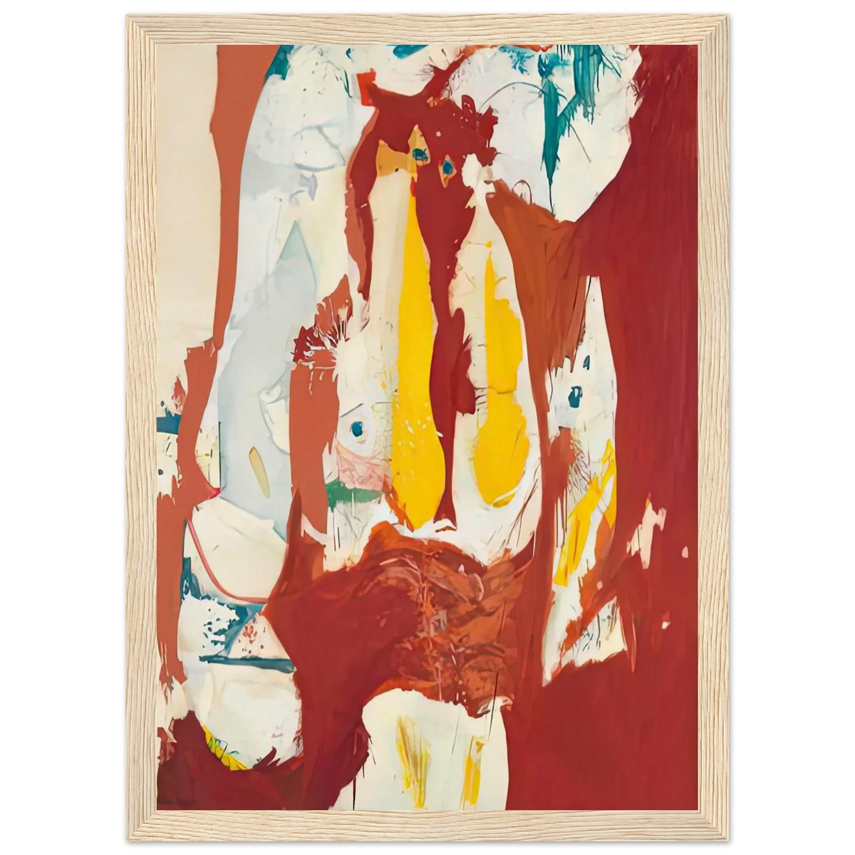 The Red Sea, 1959- Framed Poster | Helen Frankenthaler Framed Prints Wall Art | Frankenthaler Helen