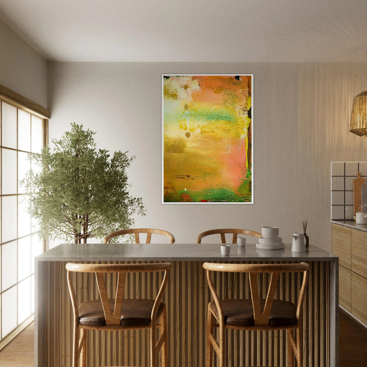 Fantasy Garden, 1992- Framed Poster | Helen Frankenthaler Framed Prints Wall Art | Frankenthaler Helen