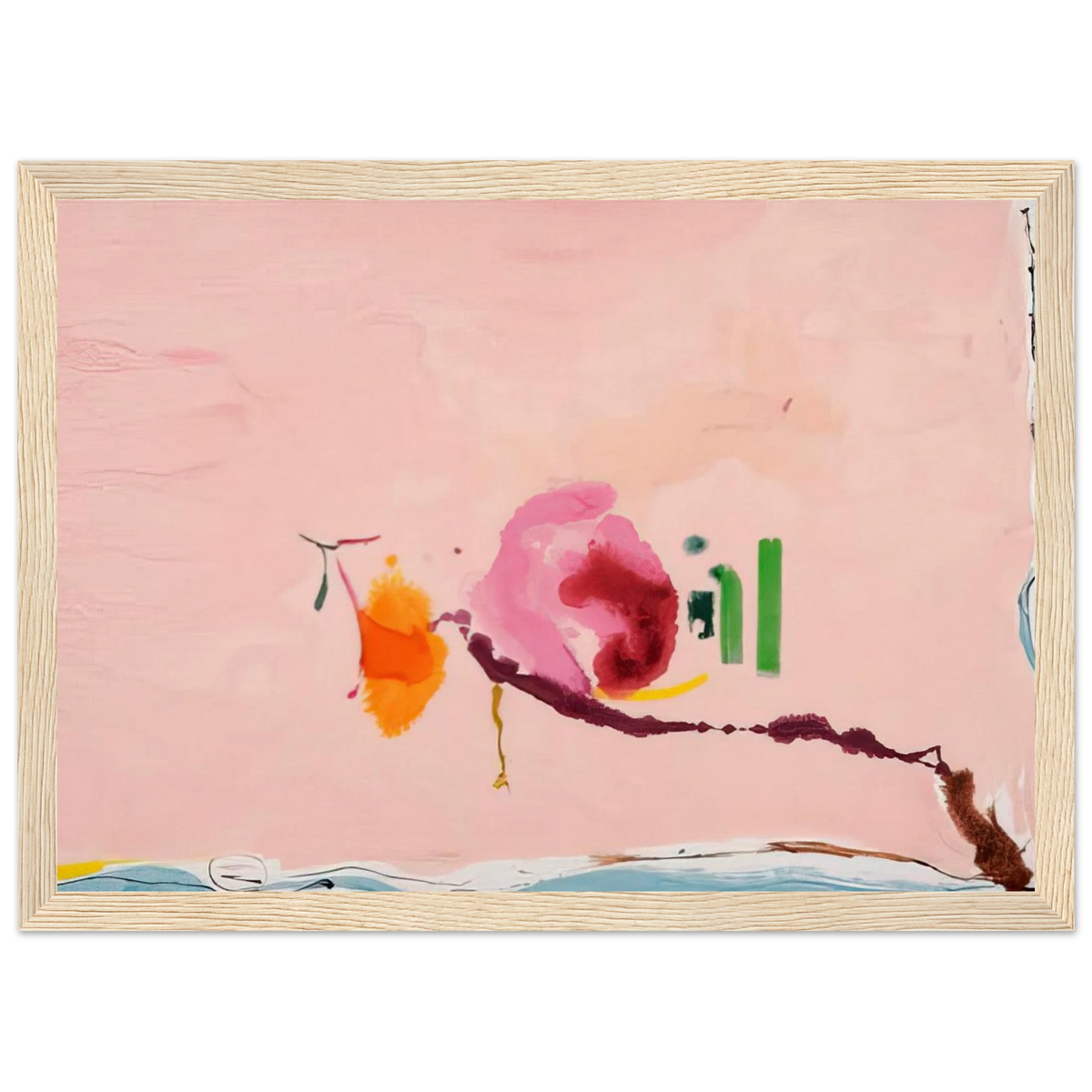 Flirt - 1995 Framed Poster | Helen Frankenthaler Framed Prints Wall Art | Frankenthaler Helen