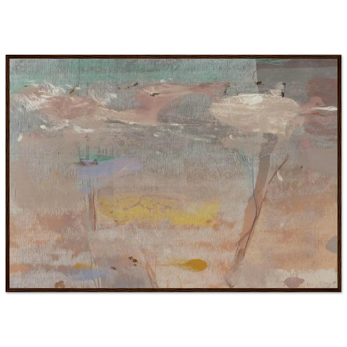 Monotype I - 1981 Framed Poster | Helen Frankenthaler Framed Prints Wall Art | Frankenthaler Helen