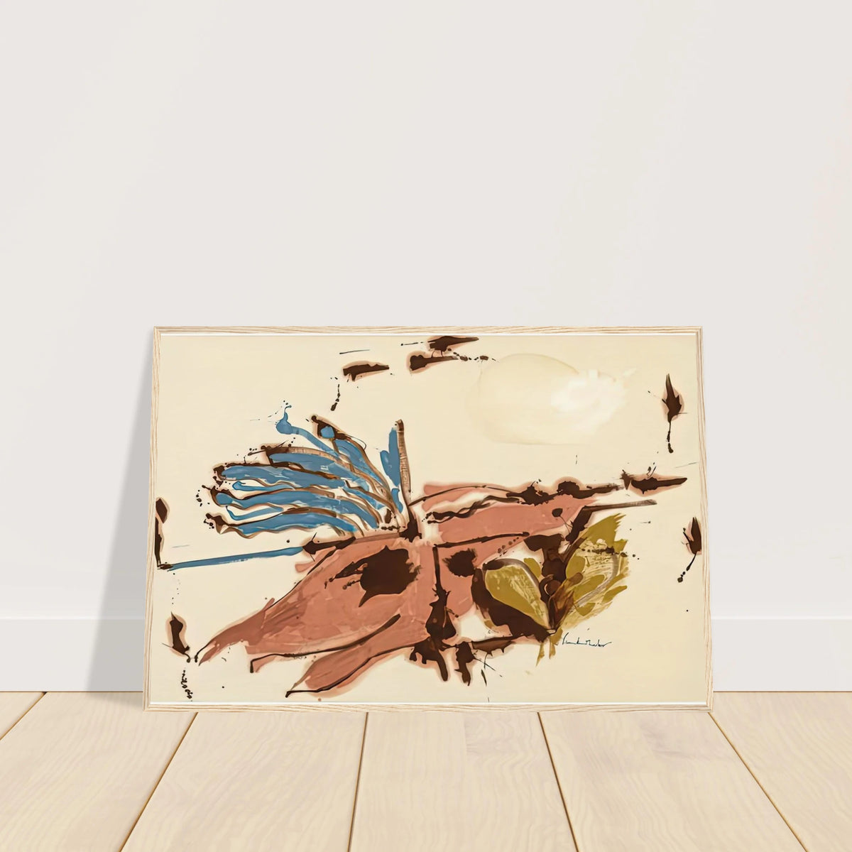 Pink Bird Figure I, 1961- Framed Poster | Helen Frankenthaler Framed Prints Wall Art | Frankenthaler Helen