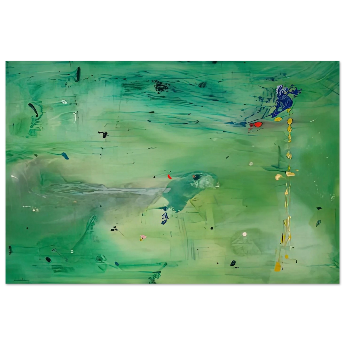 A Green Thought in a Green Shade, 1981- Poster | Helen Frankenthaler Poster | Frankenthaler Helen