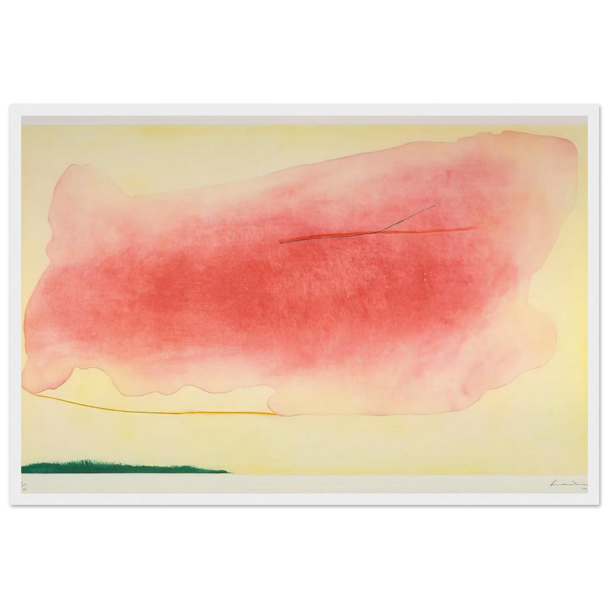 Nepenthe - 1972 Framed Poster | Helen Frankenthaler Framed Prints Wall Art | Frankenthaler Helen