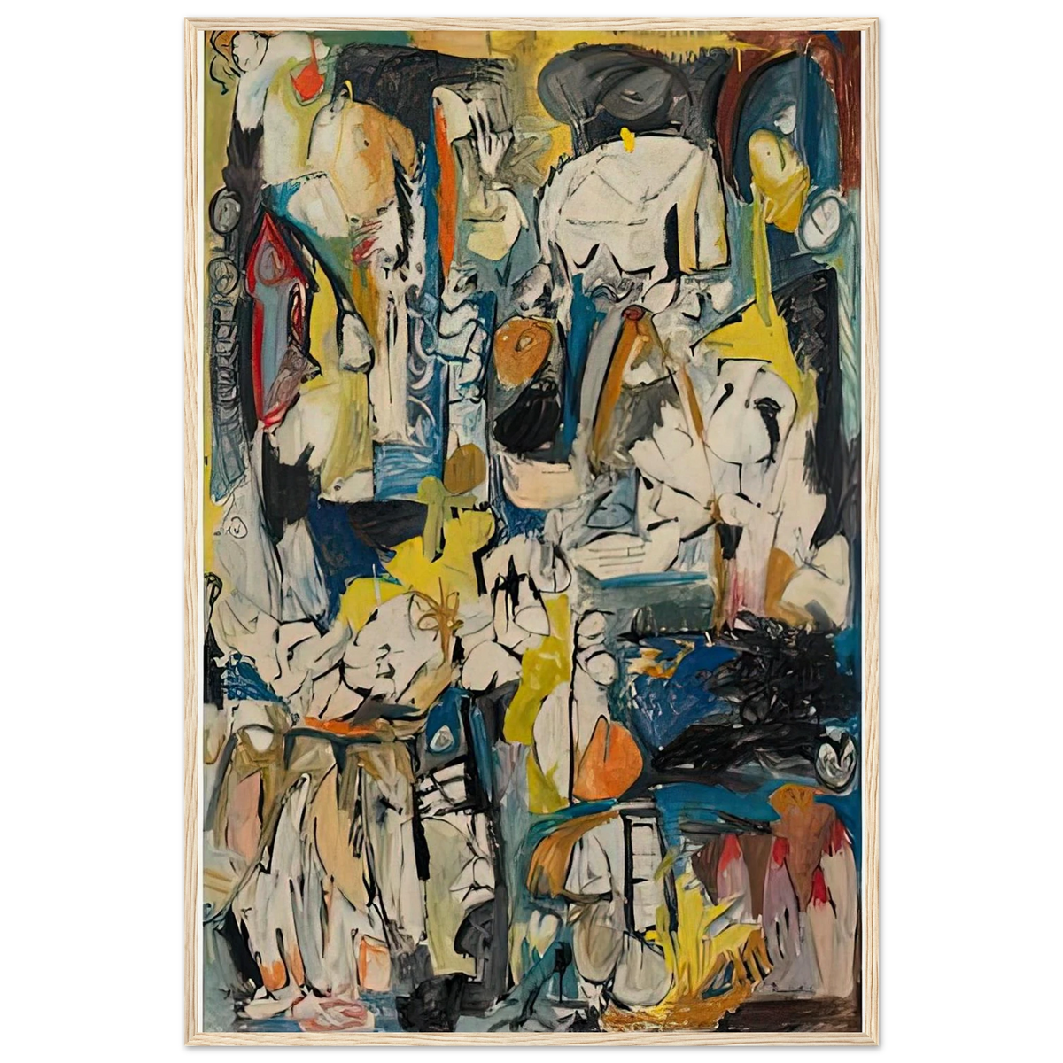 Village, 1951- Framed Poster | Helen Frankenthaler Framed Prints Wall Art | Frankenthaler Helen
