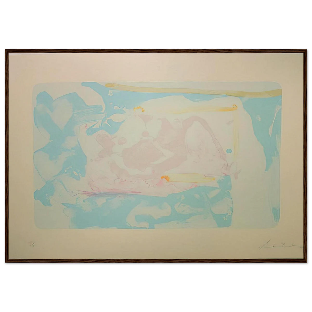 Reflections III - 1995 Framed Poster | Helen Frankenthaler Framed Prints Wall Art | Frankenthaler Helen