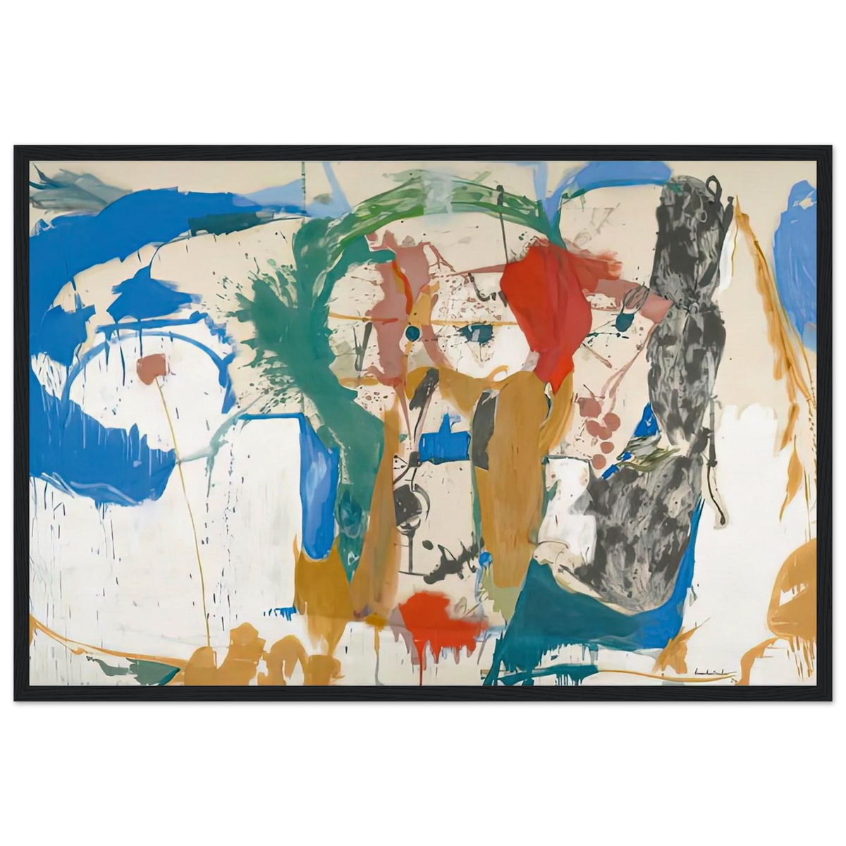 Madridscape, 1959- Framed Poster | Helen Frankenthaler Framed Prints Wall Art | Frankenthaler Helen