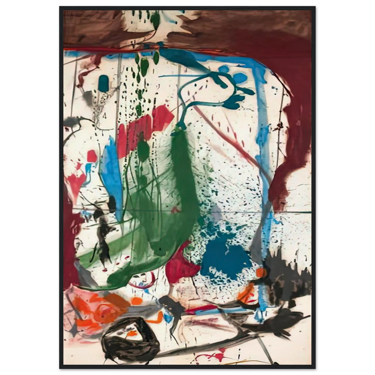 Las Mayas, 1958- Framed Poster | Helen Frankenthaler Framed Prints Wall Art | Frankenthaler Helen