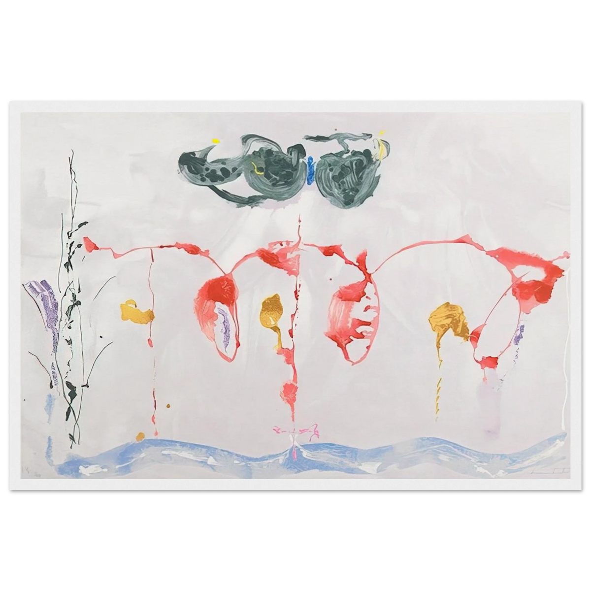 Aerie - 2009 Framed Poster | Helen Frankenthaler Framed Prints Wall Art | Frankenthaler Helen