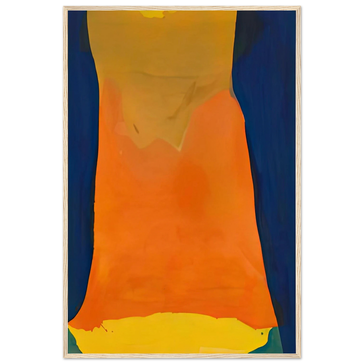 Orange Mood, 1963-64- Framed Poster | Helen Frankenthaler Framed Prints Wall Art | Frankenthaler Helen