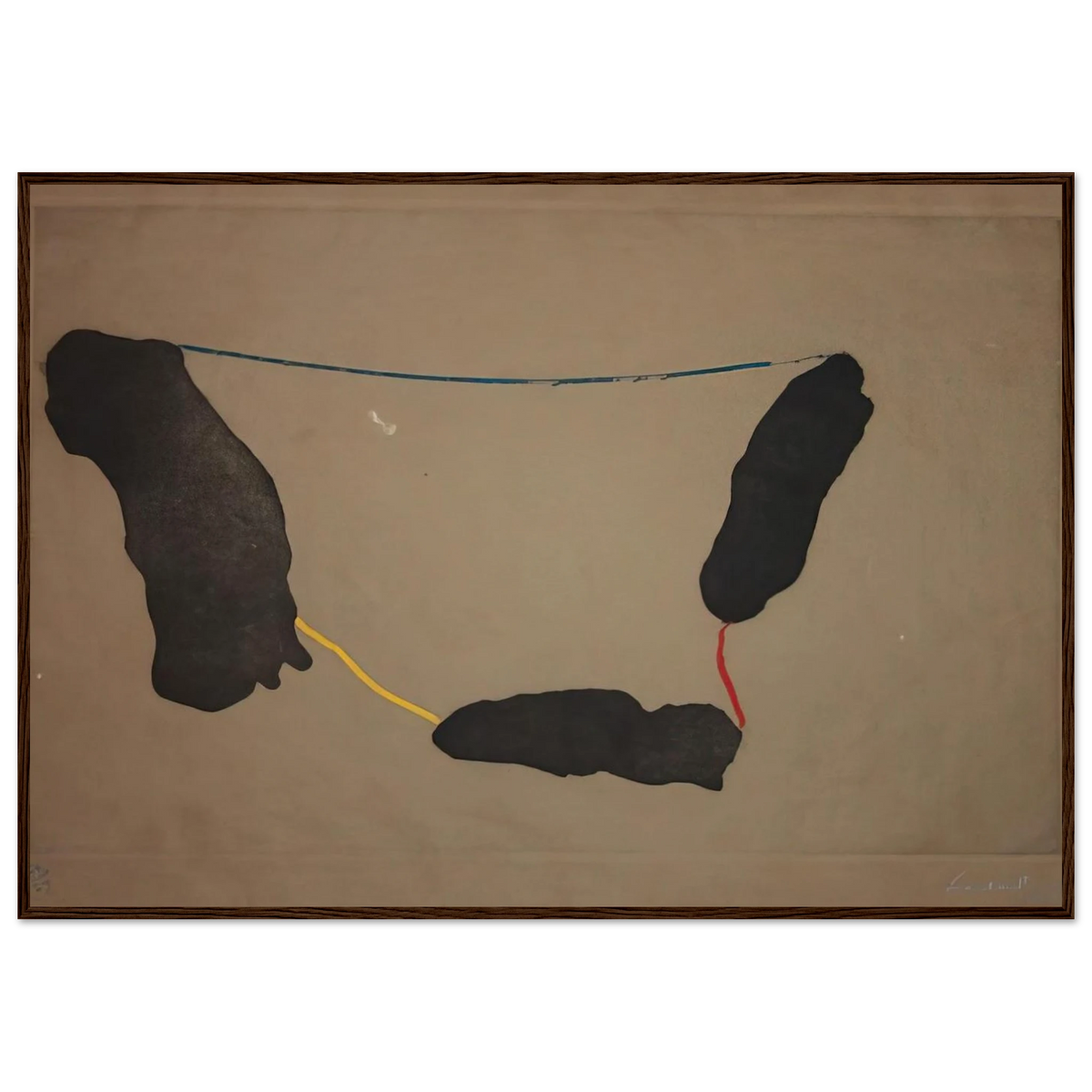 Connected By Joy - 1973 Framed Poster | Helen Frankenthaler Framed Prints Wall Art | Frankenthaler Helen