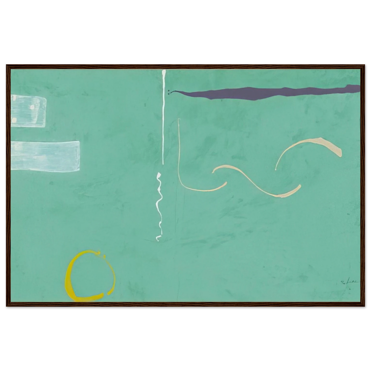 Tahiti - 1989 Framed Poster | Helen Frankenthaler Framed Prints Wall Art | Frankenthaler Helen