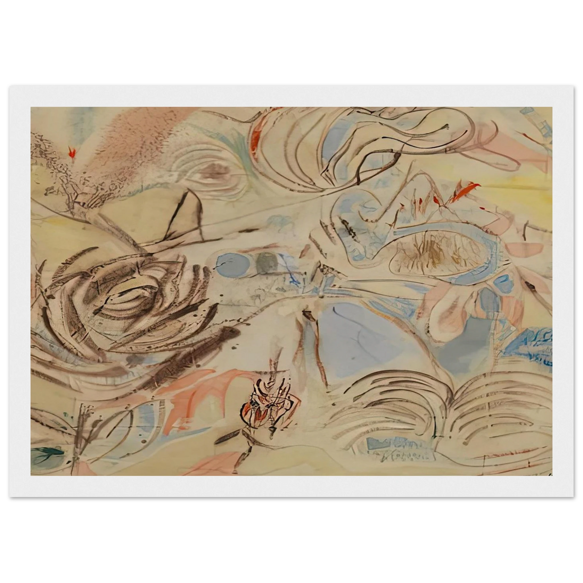 10 29 52, 1952- Framed Poster | Helen Frankenthaler Framed Prints Wall Art | Frankenthaler Helen