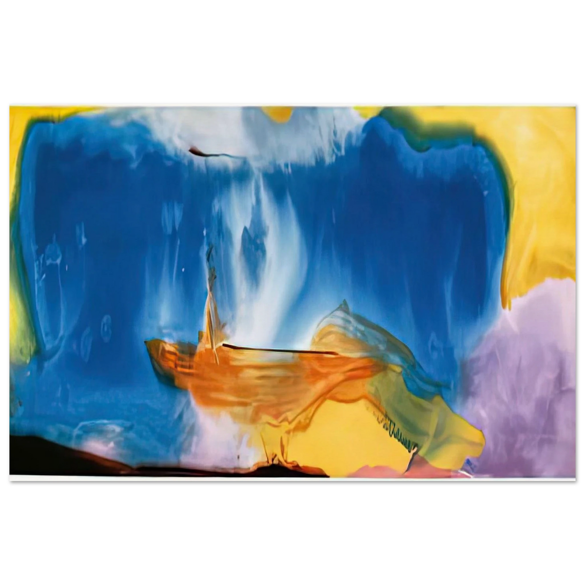 Moveable Blue, 1973- Poster | Helen Frankenthaler Poster | Frankenthaler Helen