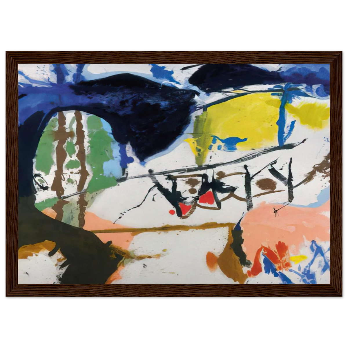 Acres - 1959 Framed Poster | Helen Frankenthaler Framed Prints Wall Art | Frankenthaler Helen