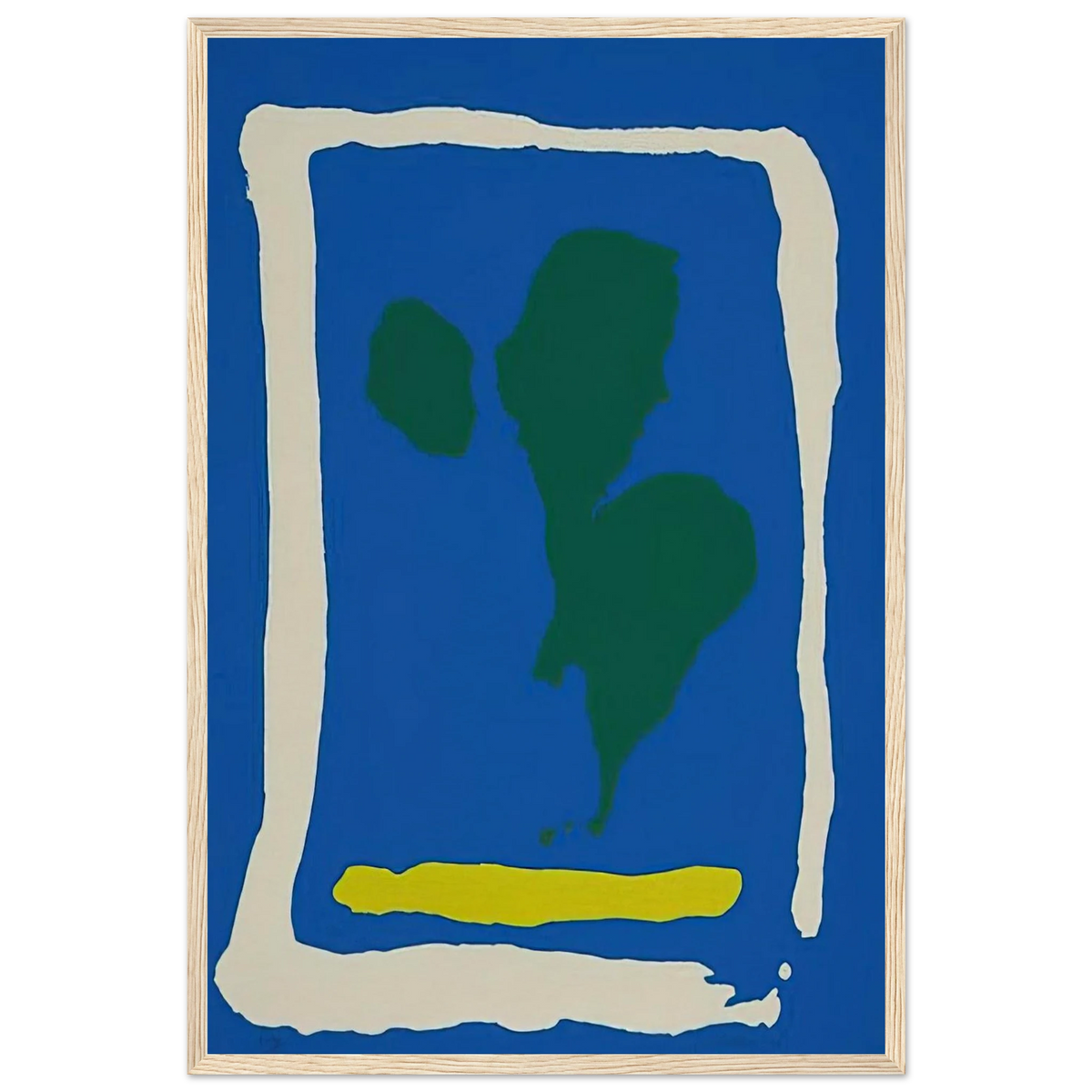 Air Frame - 1965 Framed Poster | Helen Frankenthaler Framed Prints Wall Art | Frankenthaler Helen