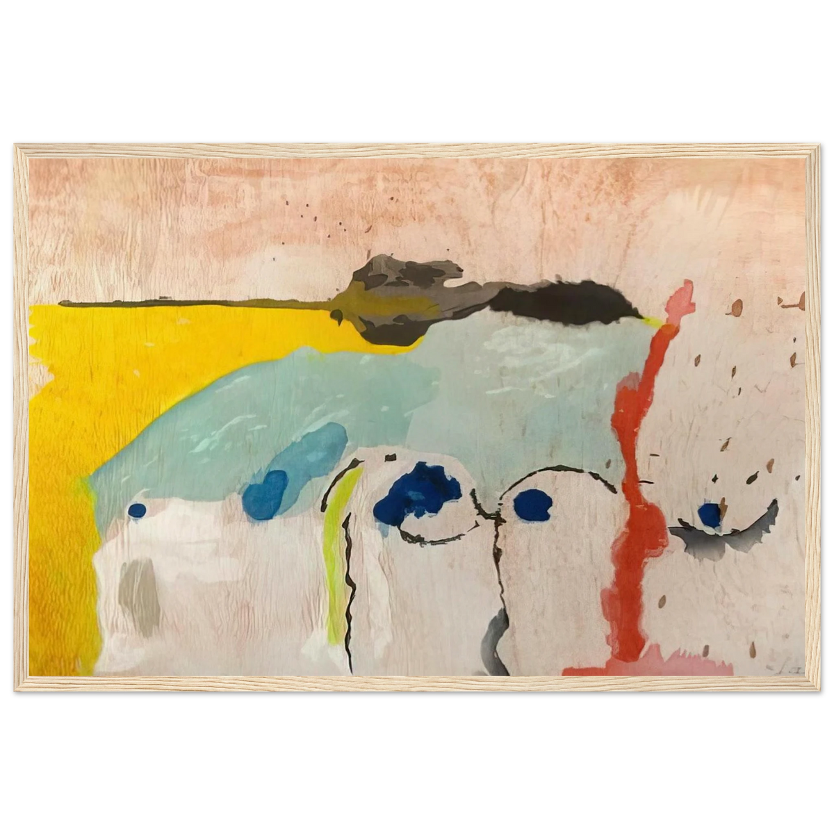 Tales of Genji I - 1998 Framed Poster | Helen Frankenthaler Framed Prints Wall Art | Frankenthaler Helen
