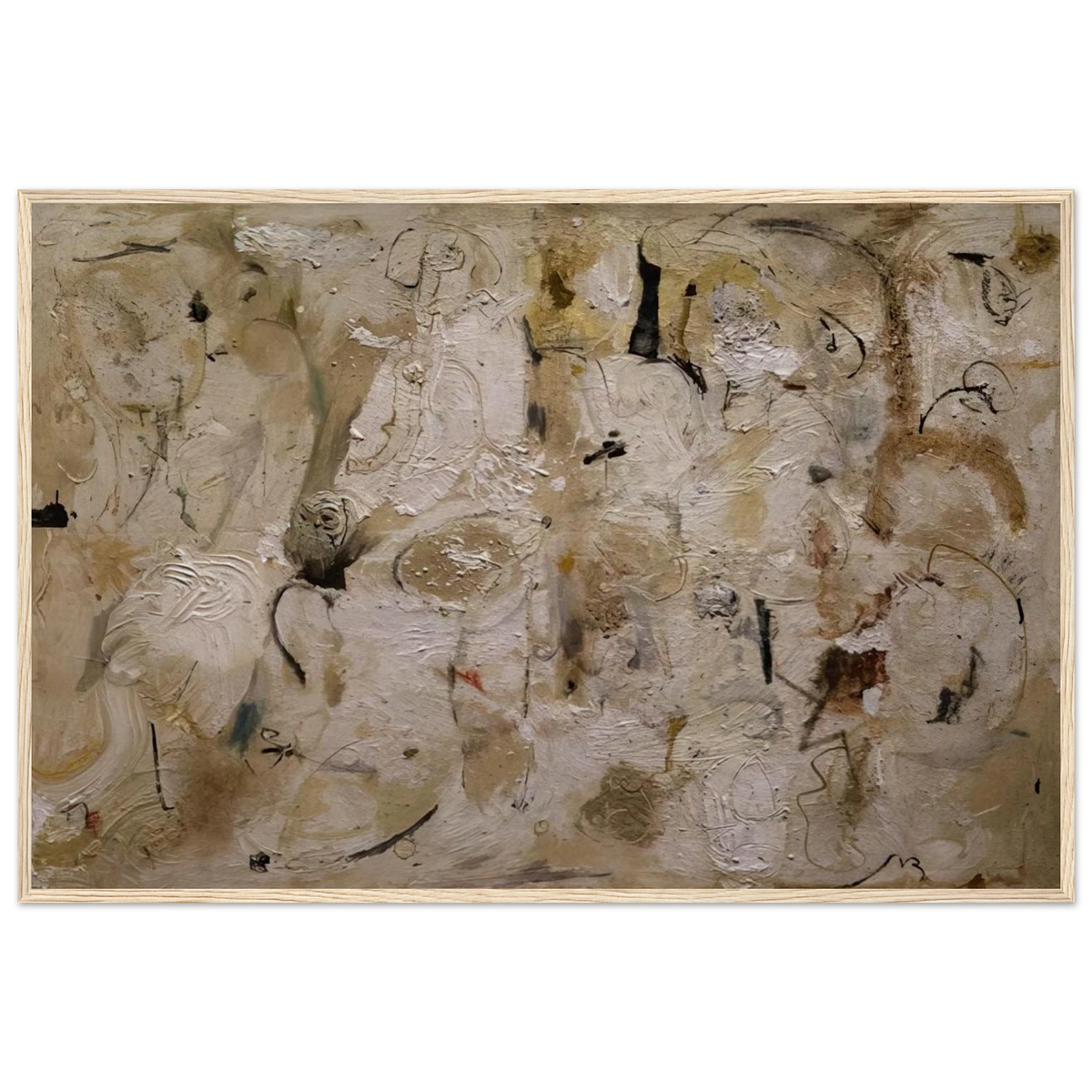 Painted on 21st Street - 1951 Framed Poster | Helen Frankenthaler Framed Prints Wall Art | Frankenthaler Helen