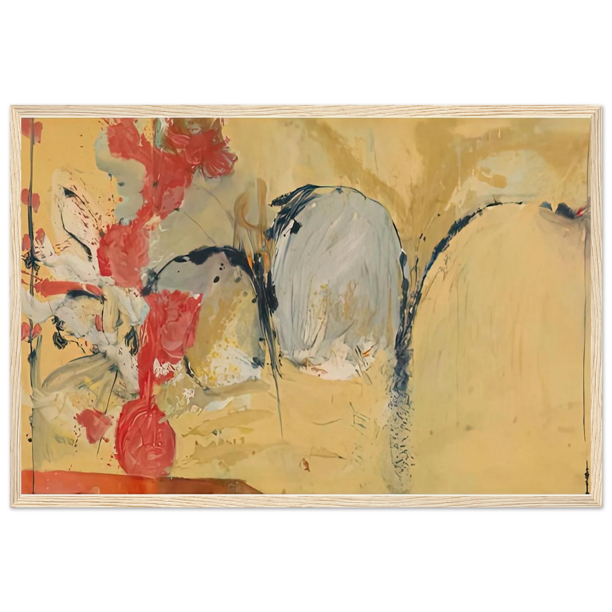 Large Abstract Still Life, 1951- Framed Poster | Helen Frankenthaler Framed Prints Wall Art | Frankenthaler Helen