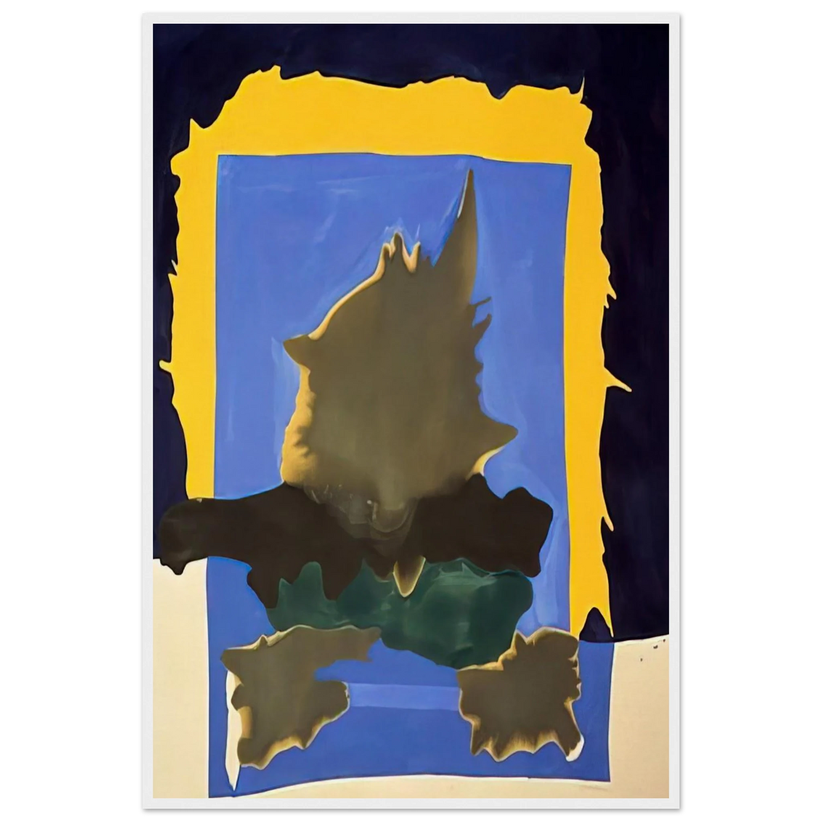 Interior Landscape - 1964 Framed Poster | Helen Frankenthaler Framed Prints Wall Art | Frankenthaler Helen