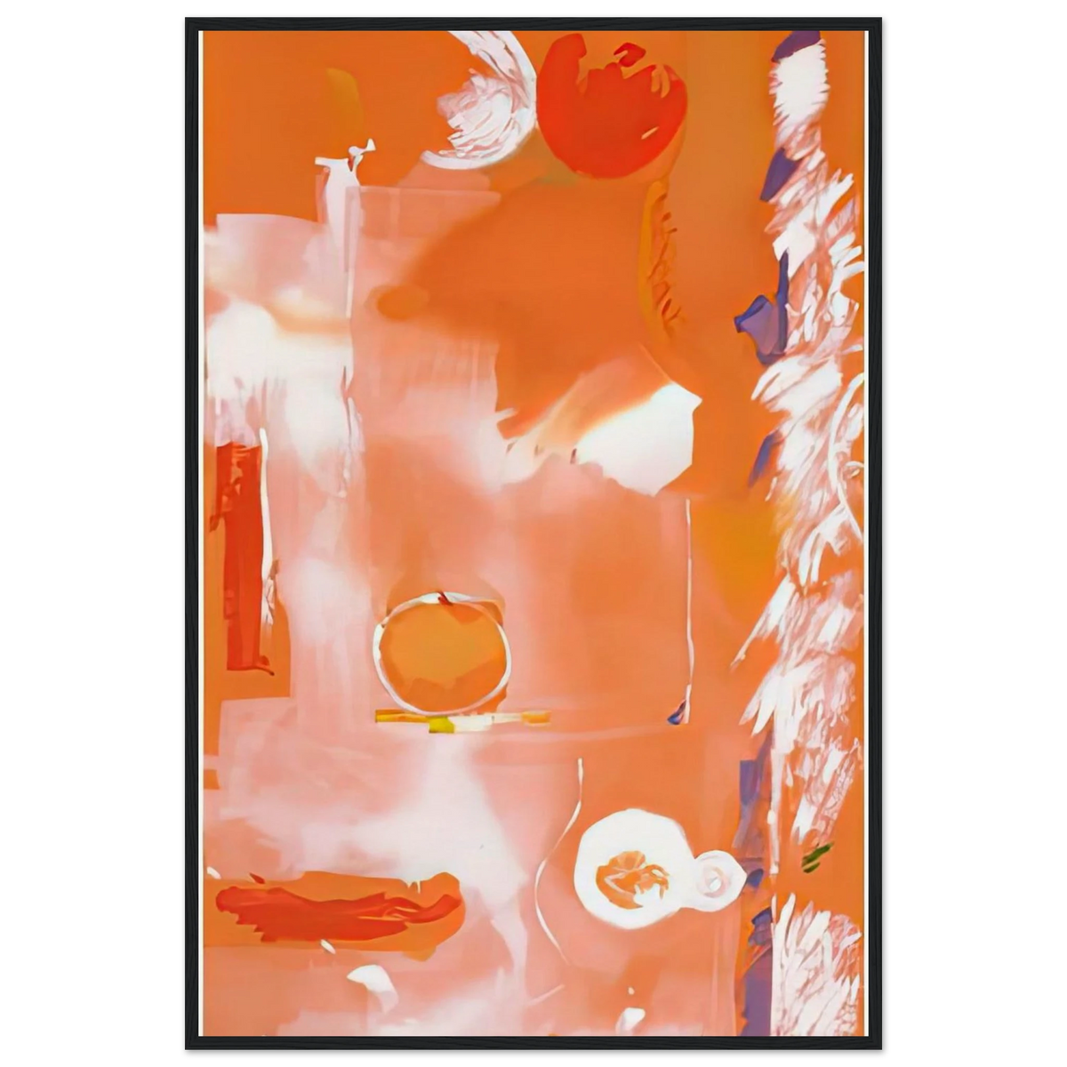 Seeing the Moon on a Hot Summer Day, 1987- Framed Poster | Helen Frankenthaler Framed Prints Wall Art | Frankenthaler Helen