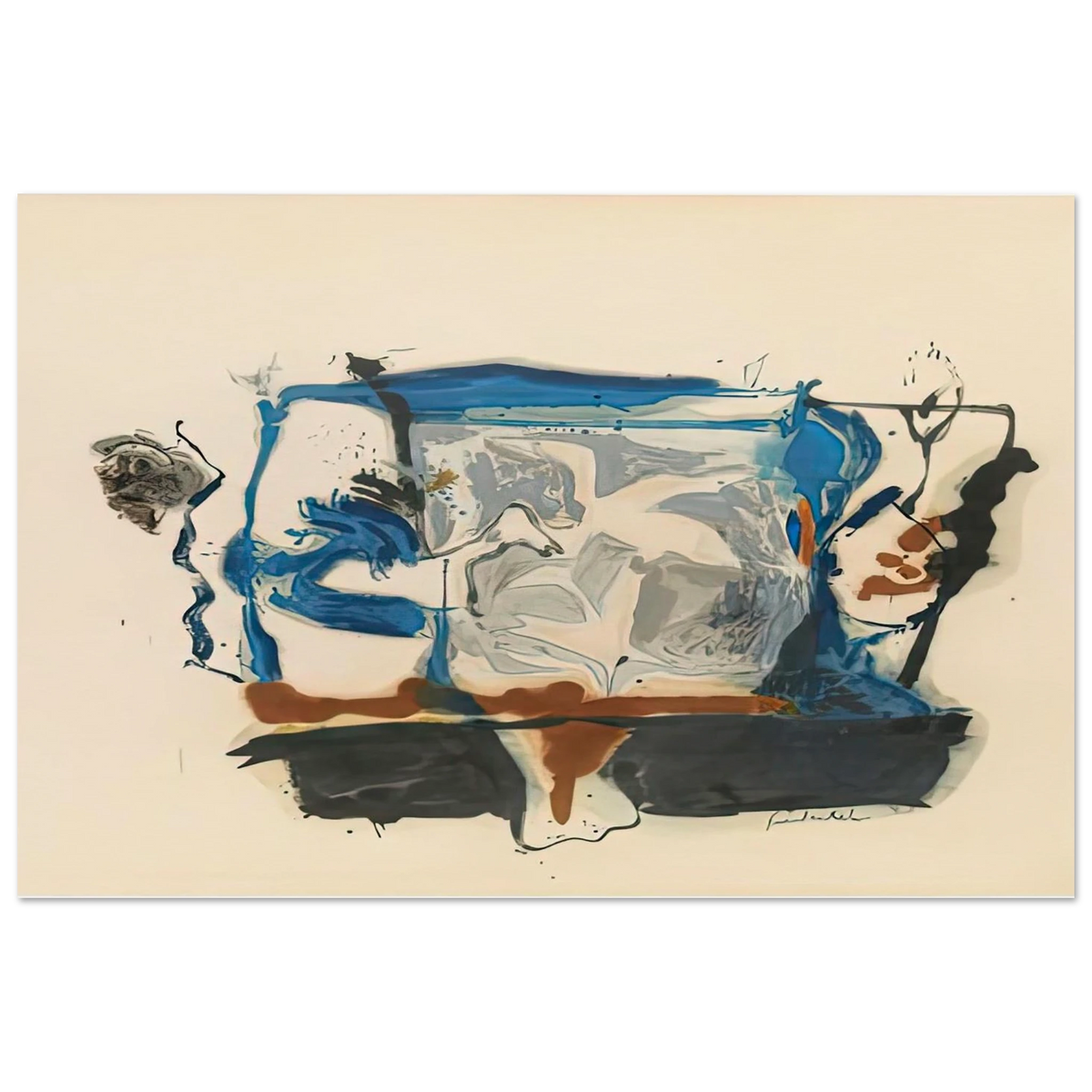 Swan Lake II, 1961- Poster | Helen Frankenthaler Poster | Frankenthaler Helen