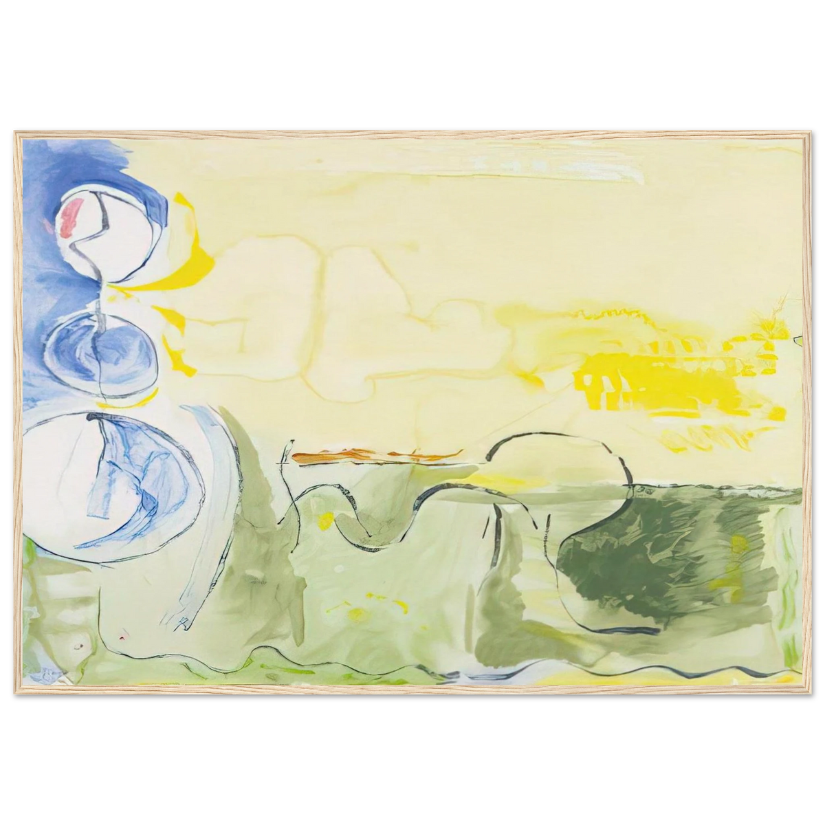 Flotilla - 2006 Framed Poster | Helen Frankenthaler Framed Prints Wall Art | Frankenthaler Helen